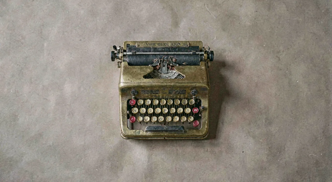 A vintage brass mechanical calculator, shot from above